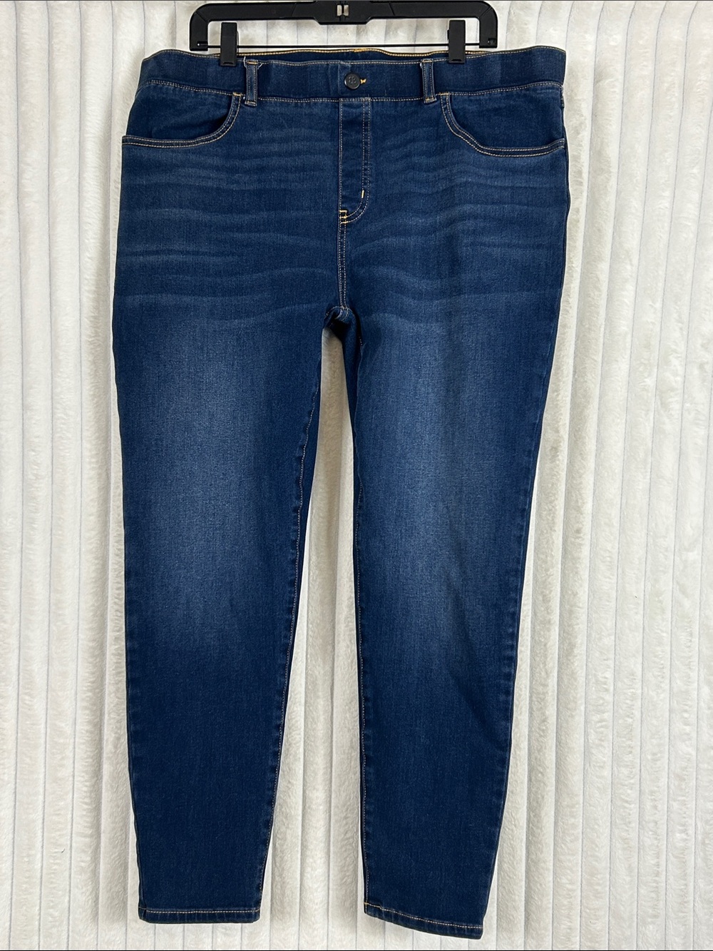 Betabrand Dark Blue Skinny Stretch pull on  Jeans XXL